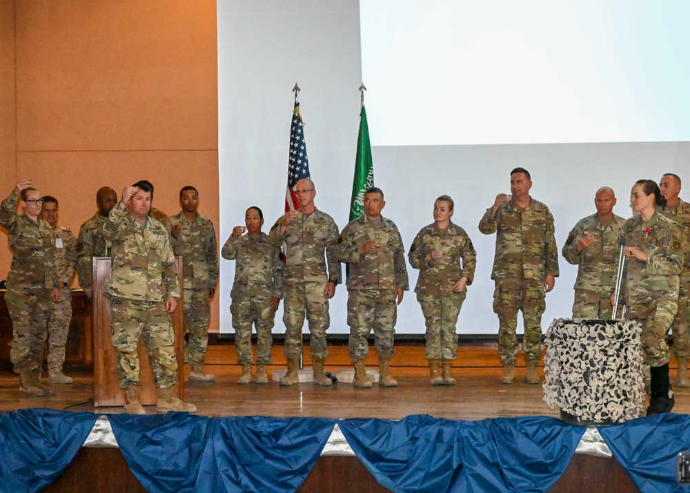 Command CMSgt Jessica McWain retires at PSAB