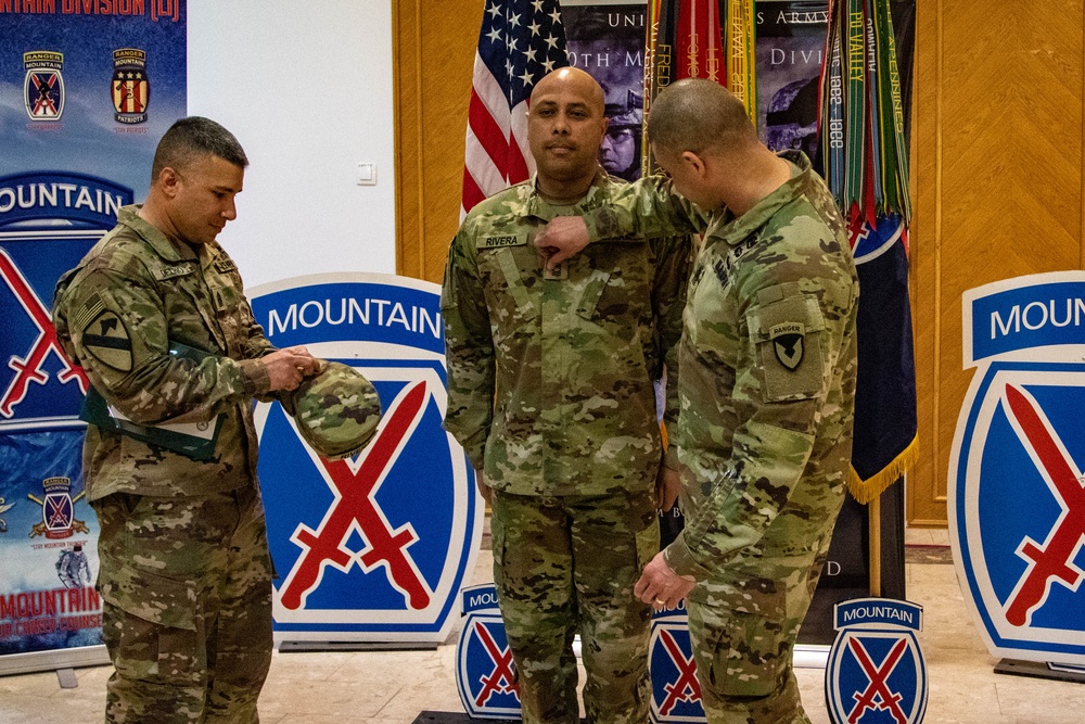 Sgt. Major Jorge Rivera Promotion Ceremony