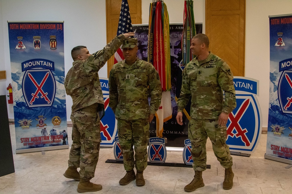 Sgt. Major Jorge Rivera Promotion Ceremony