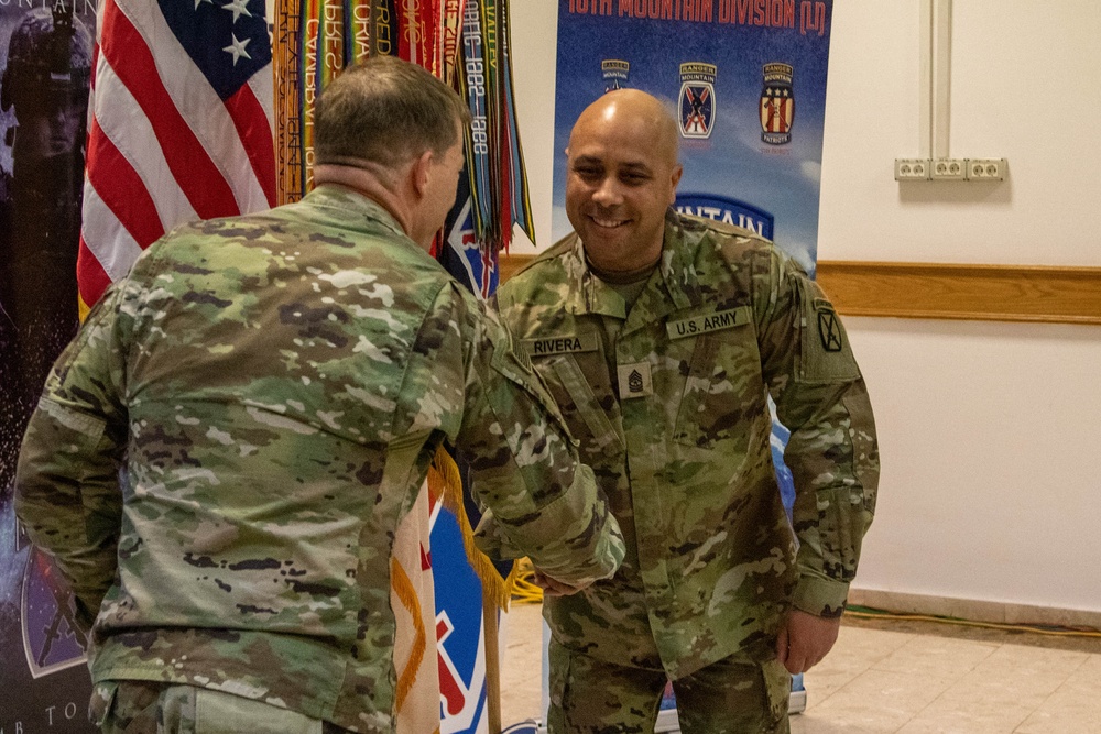 Sgt. Major Jorge Rivera Promotion Ceremony