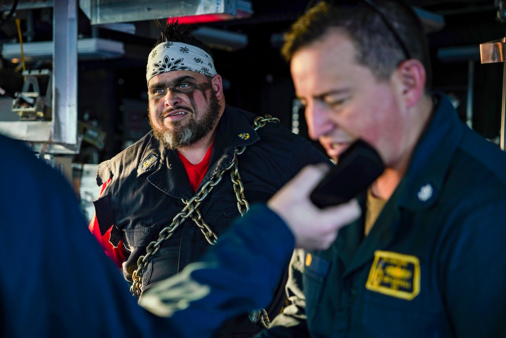 DAVY JONES VISITS THE USS OAKLAND