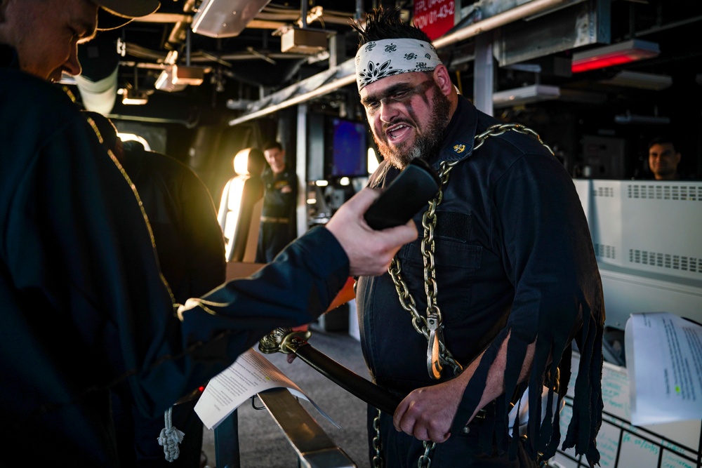 DAVY JONES VISITS THE USS OAKLAND