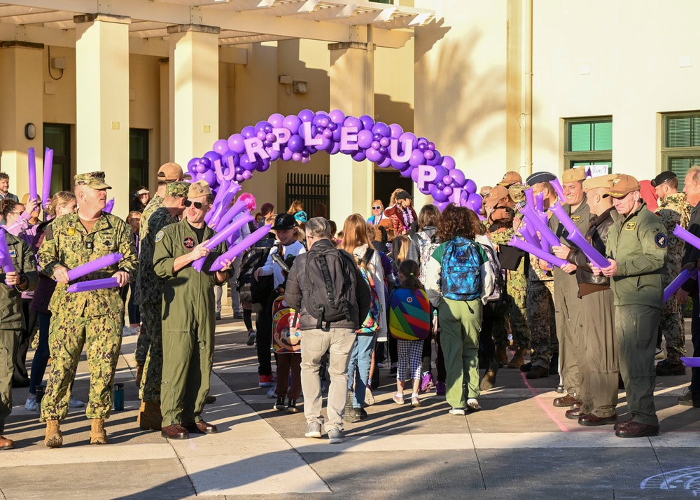 NAS Sigonella celebrates Purple Up Day