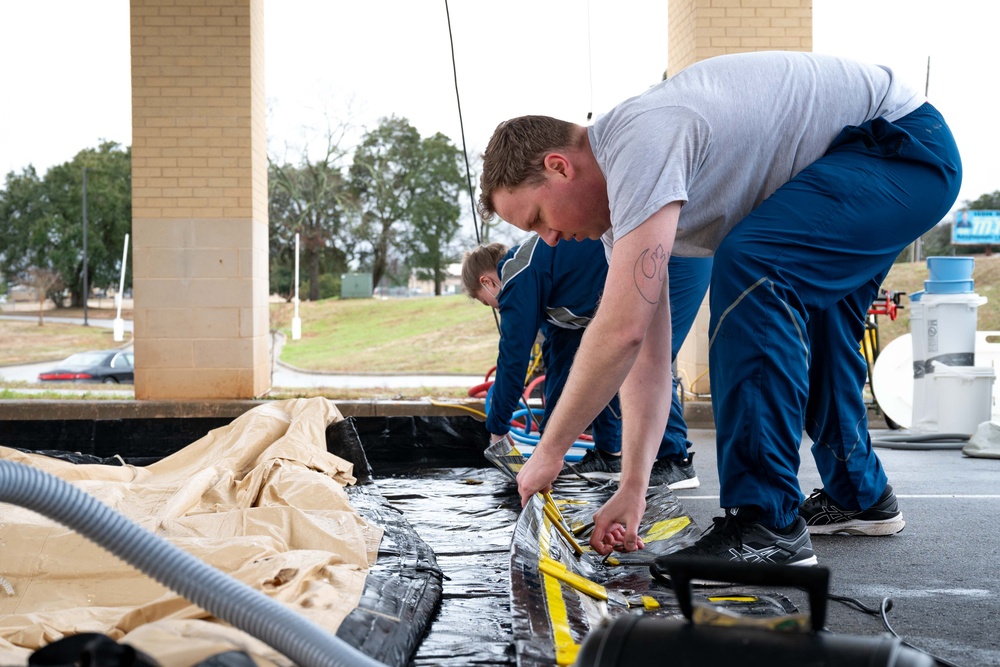 Joint partners train in emergency patient decontamination exercise at Shaw