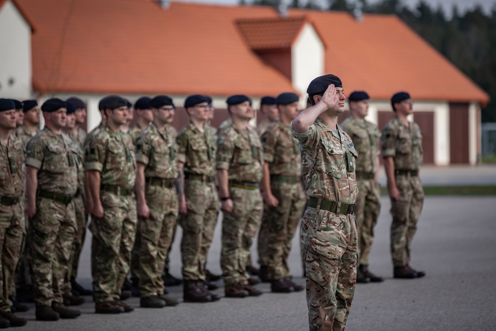 Aliwal Troop Takes Charge from Prince of Wales Troop in eFP Battle Group Poland