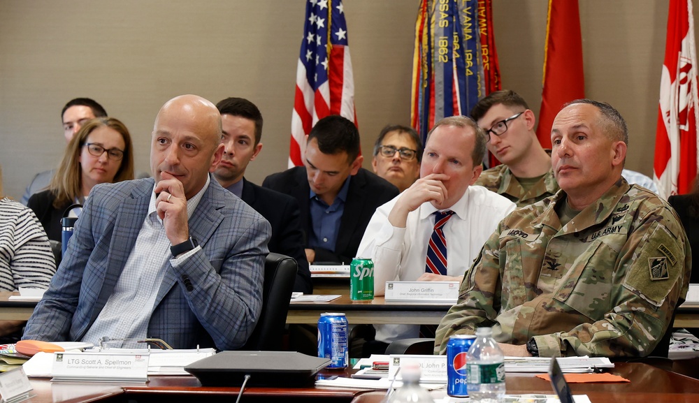 Lt. Gen. Scott A. Spellmon and Col. John P. Lloyd listening