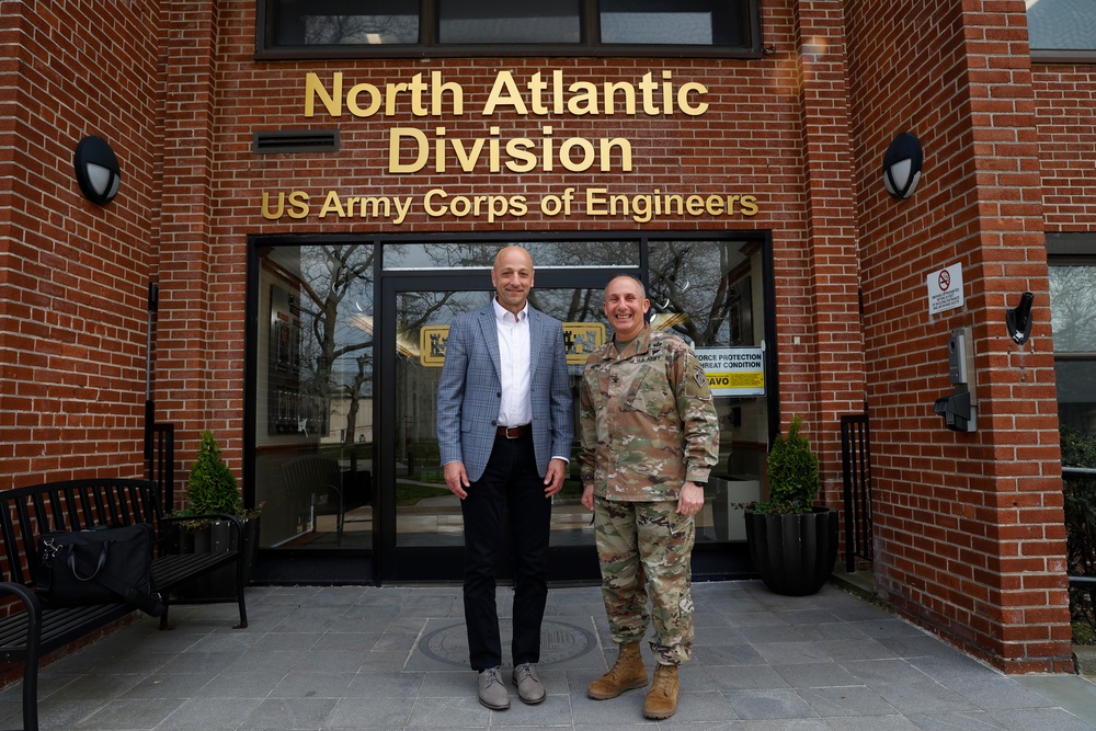 Lt. Gen. Scott A. Spellmon and Col. John P. Lloyd at NAD headquarters