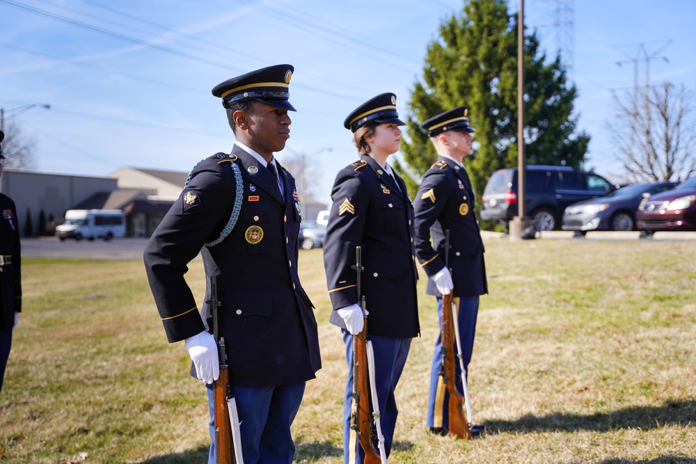 Indiana Honor Guard Performs Military Funeral Honors