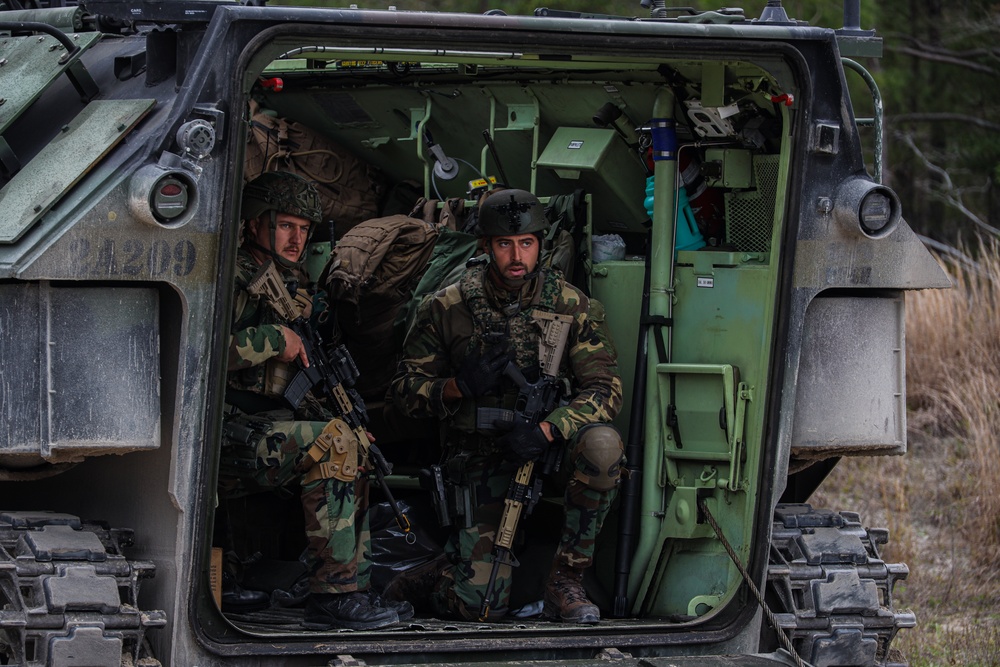 Dutch Marines Conduct a Simulated Social Patrol