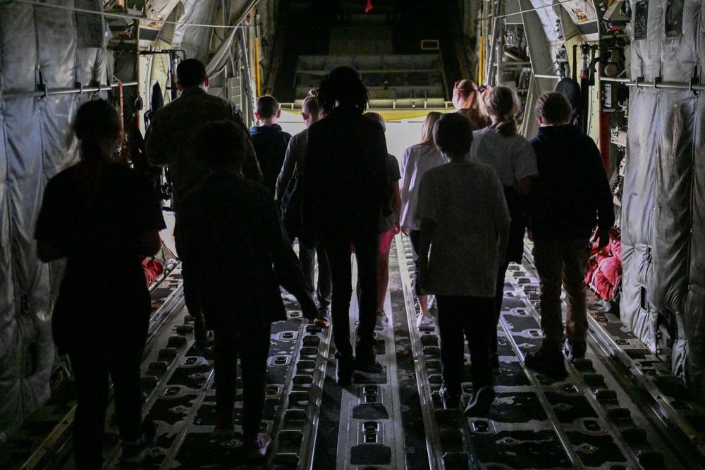 STARBASE students visits TLR's flightline
