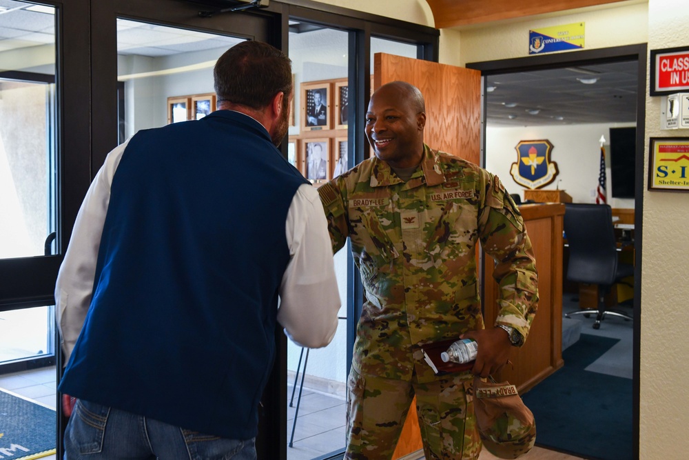 AAFB/97 AMW welcomes U.S. Sen. Mullin for inaugural visit