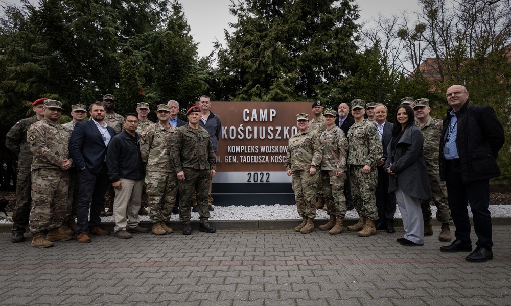 EUCOM, USAREUR-AF Leaders Visit Camp Kościuszko