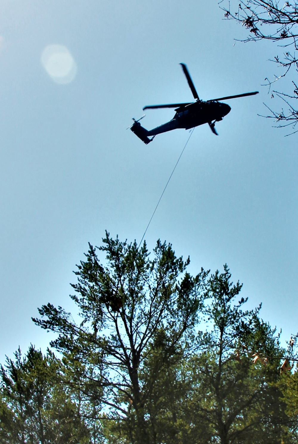 Wisconsin Army National Guard UH-60 Black Hawk crew holds 2023 Bambi bucket training at Fort McCoy