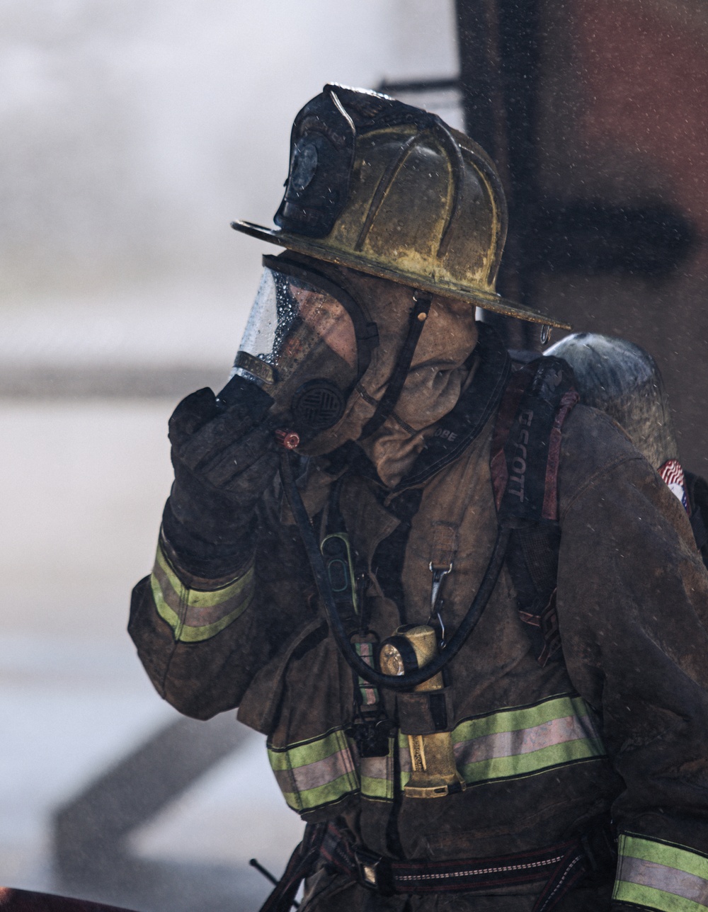 Aircraft Rescue and Firefighting Marines train with Burton Fire District for the upcoming 2023 MCAS Beaufort Air Show