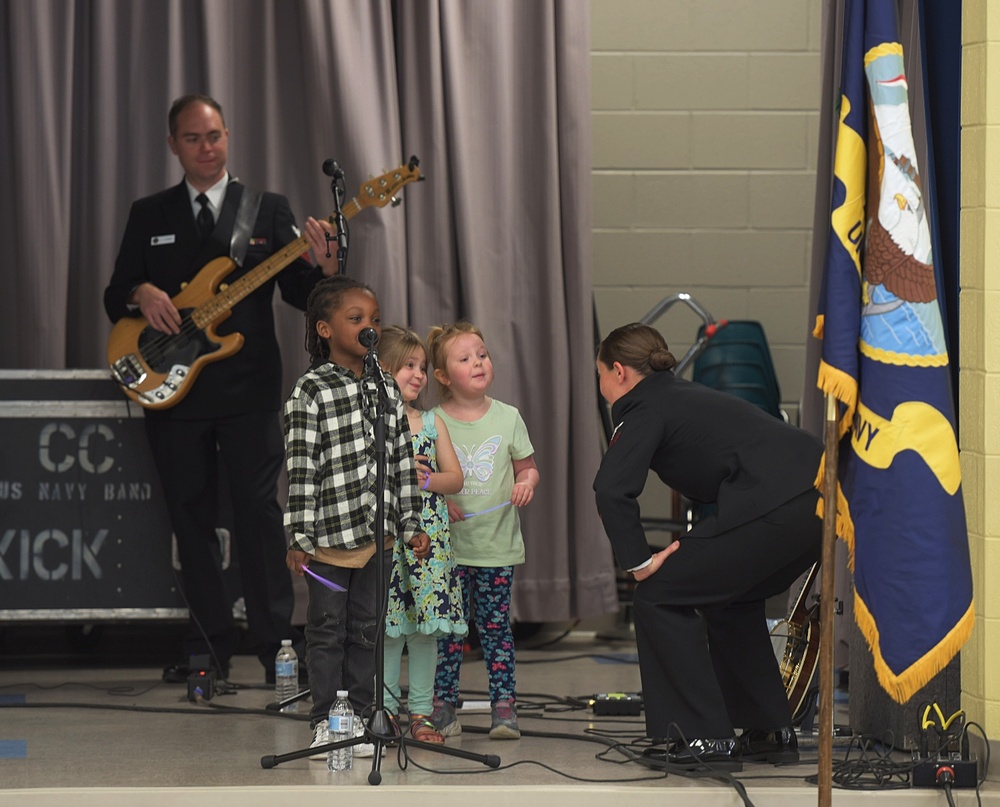 US Navy Band Country Current Performs at Lothian Elementary School