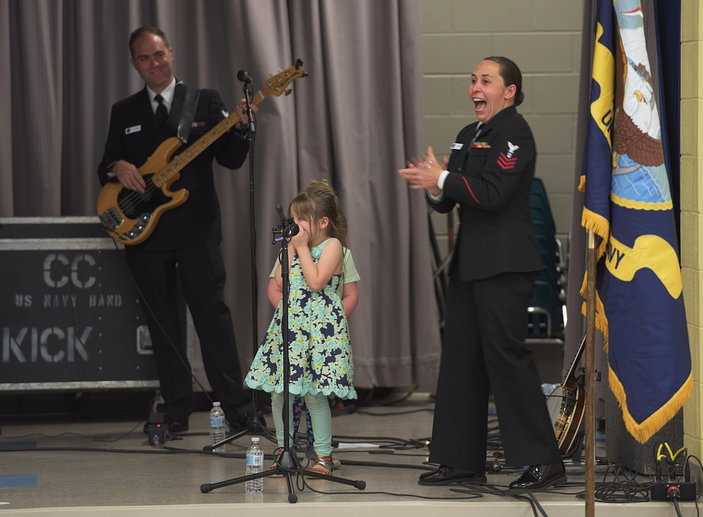 US Navy Band Country Current Performs at Lothian Elementary School