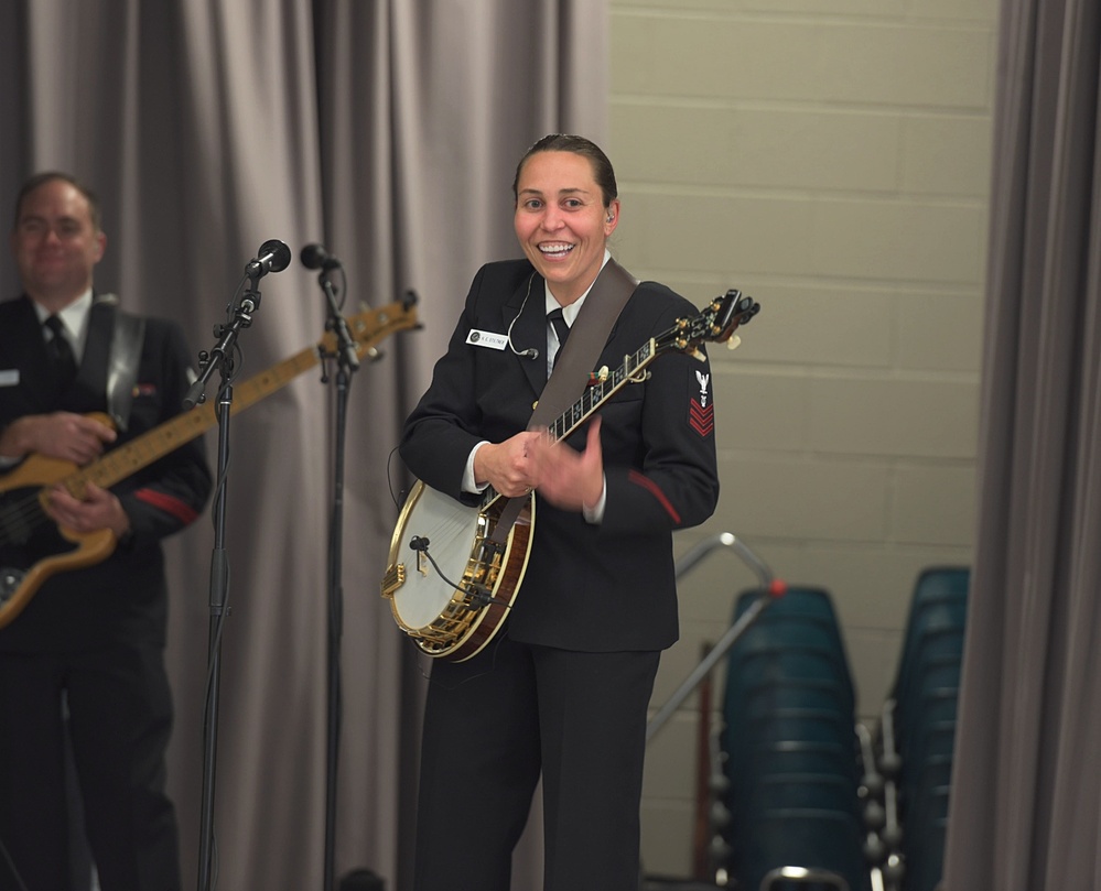 US Navy Band Country Current Performs at Lothian Elementary School