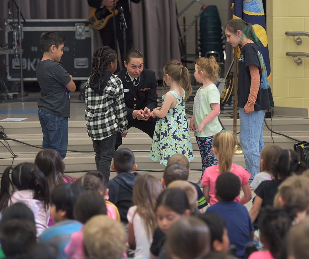 US Navy Band Country Current Performs at Lothian Elementary School