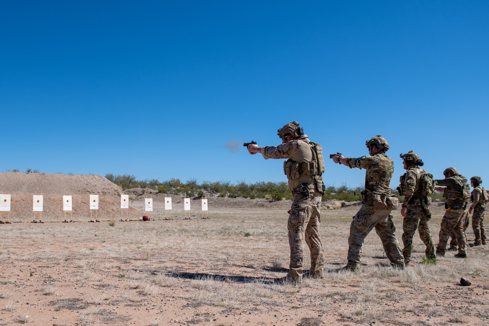 306th Rescue Squadron pararescuemen refine weapons marksmanship