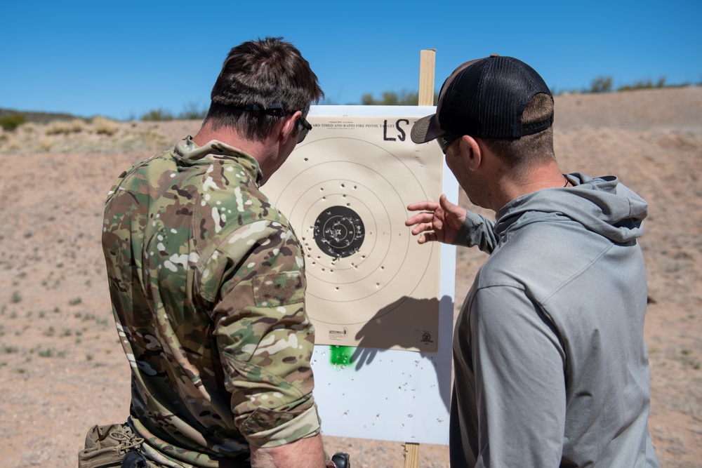 306th Rescue Squadron pararescuemen refine weapons marksmanship