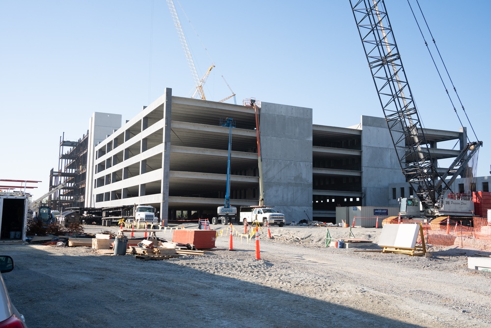 Construction continues on the Louisville VA Medical Center April 11, 2023