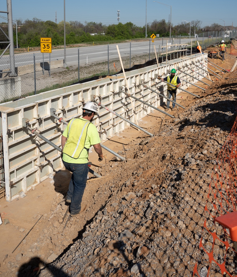 Construction continues on the Louisville VA Medical Center April 11, 2023