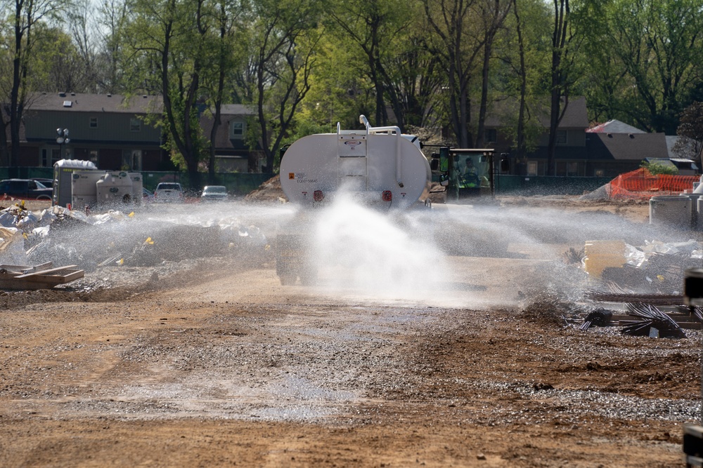 Construction continues on the Louisville VA Medical Center April 11, 2023