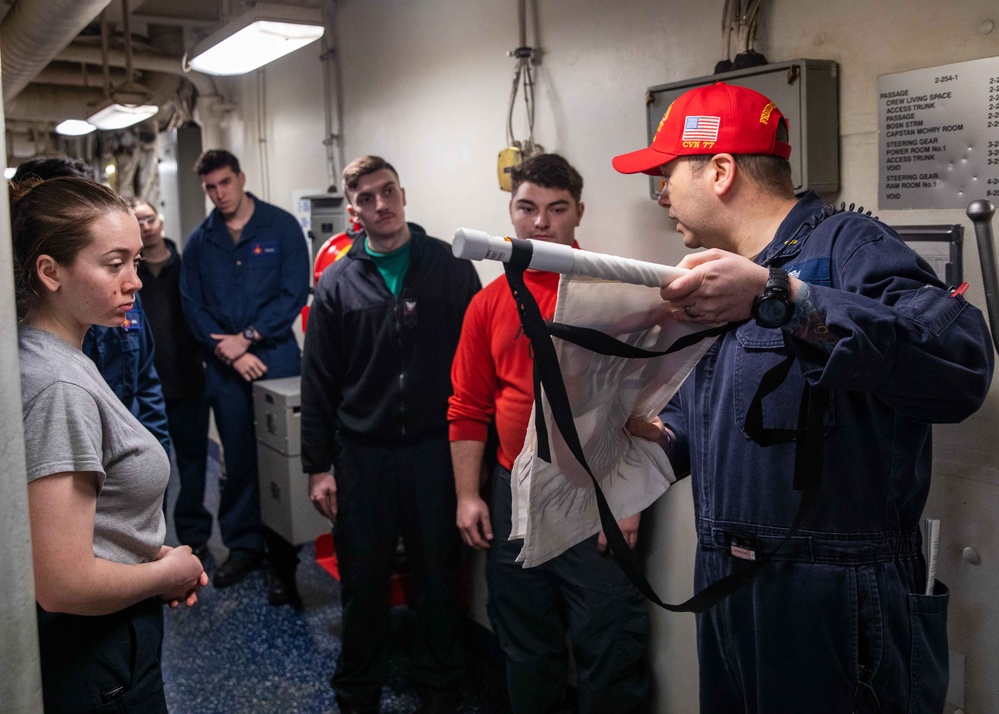 Daily Operations Onboard USS George H.W. Bush (CVN 77)