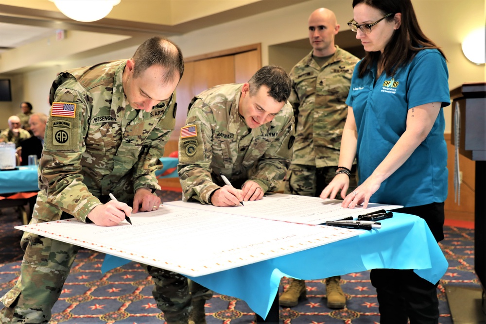 Fort McCoy observes four April monthly observances with proclamation signings by installation leaders