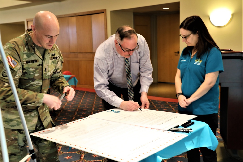 Fort McCoy observes four April monthly observances with proclamation signings by installation leaders