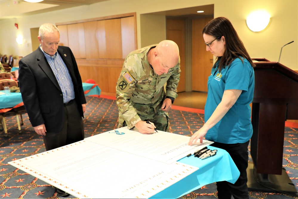 Fort McCoy observes four April monthly observances with proclamation signings by installation leaders