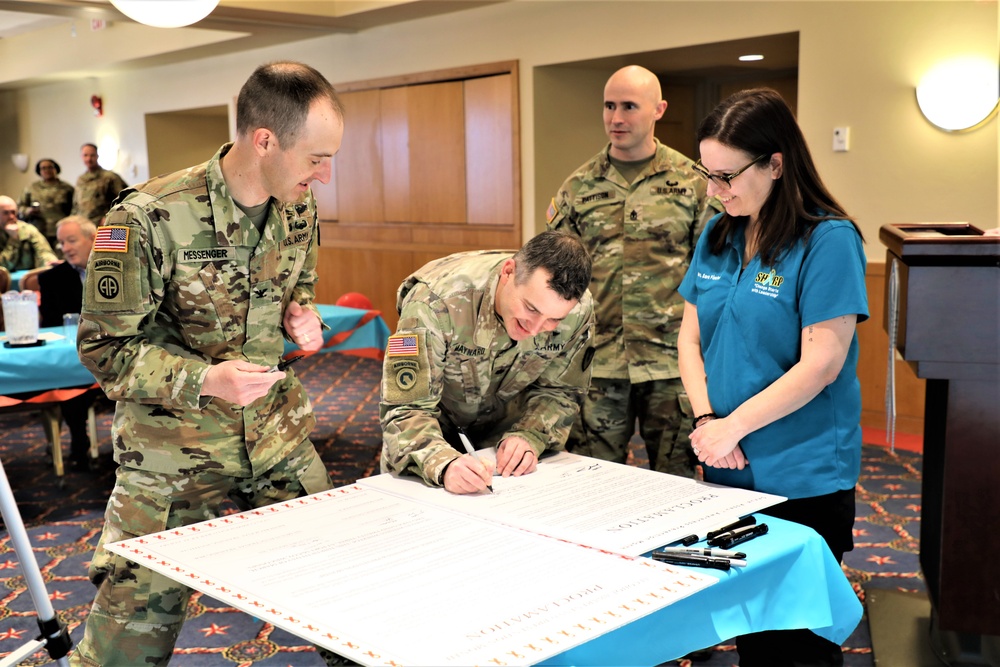 Fort McCoy observes four April monthly observances with proclamation signings by installation leaders