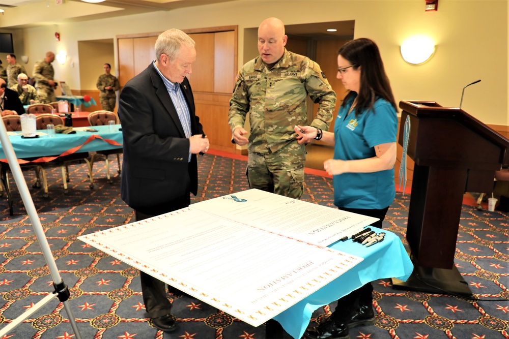 Fort McCoy observes four April monthly observances with proclamation signings by installation leaders