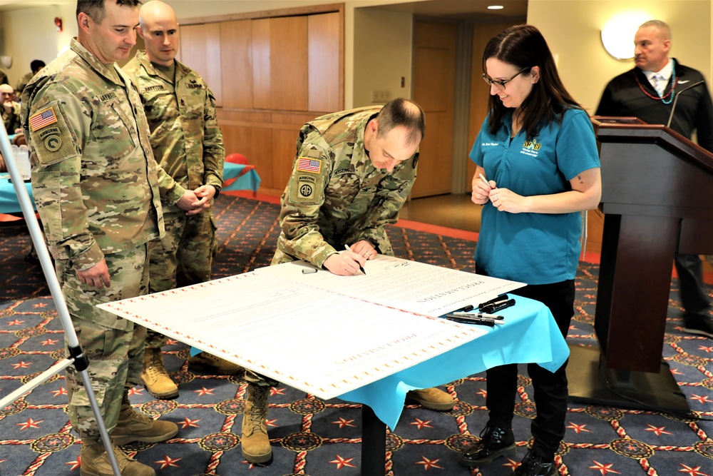 Fort McCoy observes four April monthly observances with proclamation signings by installation leaders