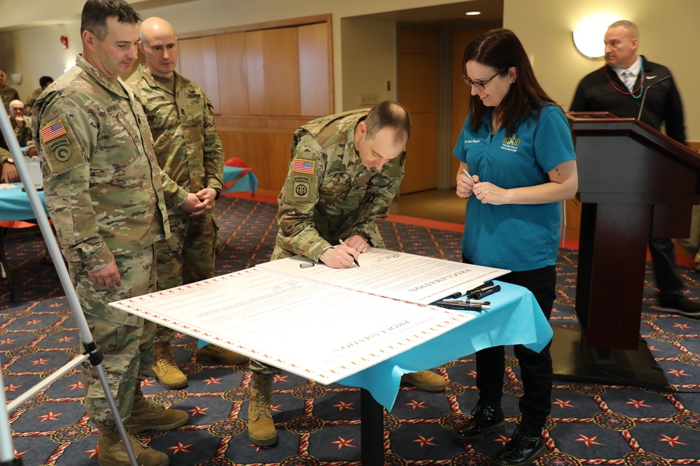 Fort McCoy observes four April monthly observances with proclamation signings by installation leaders