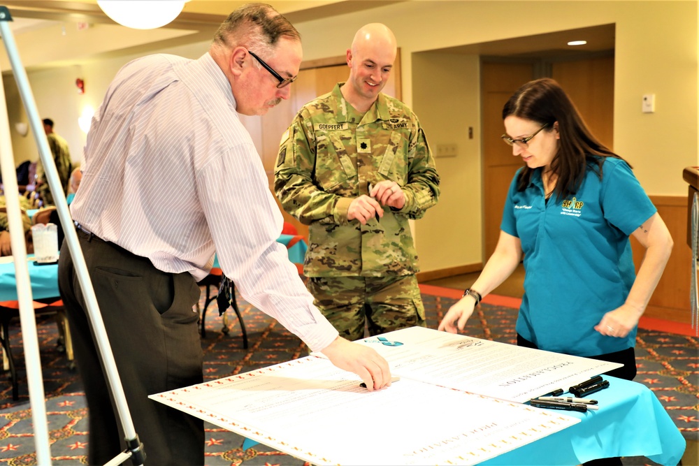 Fort McCoy observes four April monthly observances with proclamation signings by installation leaders