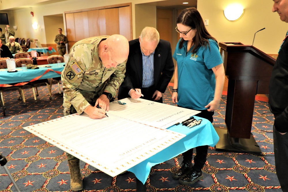 Fort McCoy observes four April monthly observances with proclamation signings by installation leaders