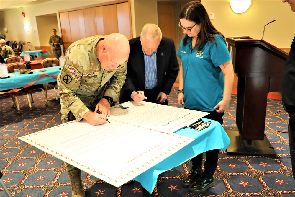 Fort McCoy observes four April monthly observances with proclamation signings by installation leaders