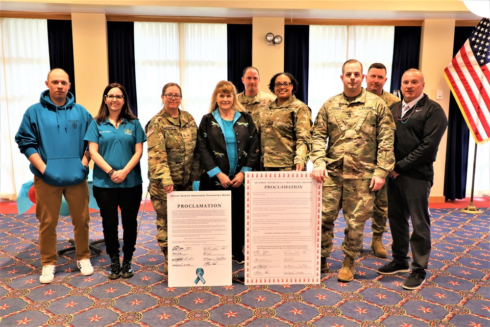 Fort McCoy observes four April monthly observances with proclamation signings by installation leaders