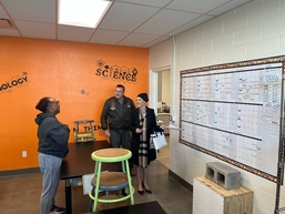 Washoe County School District Trustee visits StarBase Sierrra