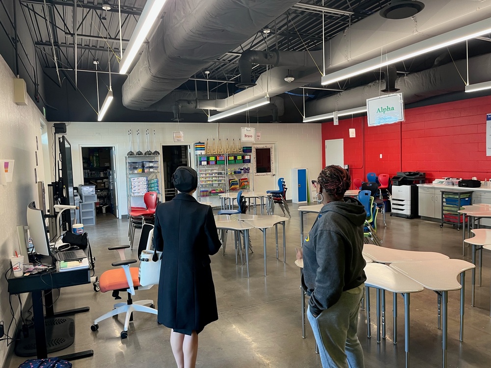 Washoe County School District Trustee visits STARBASE Sierra