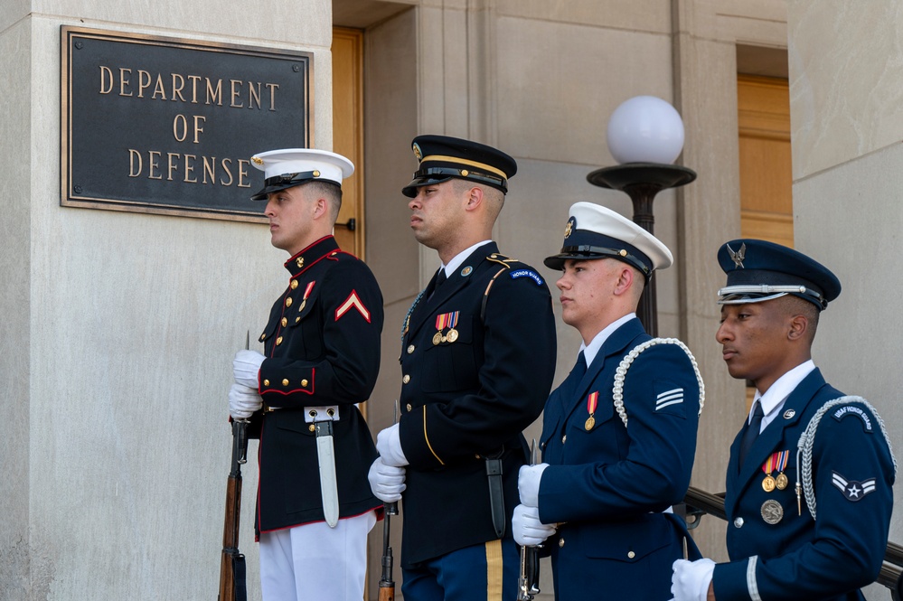 SECDEF Hosts Philippine Officer in Charge of the Department of National Defense