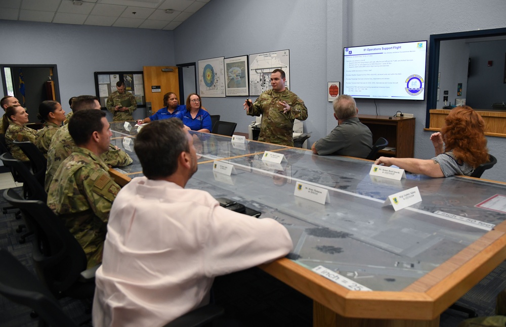 81st TRW commander visits Wing Staff Agencies