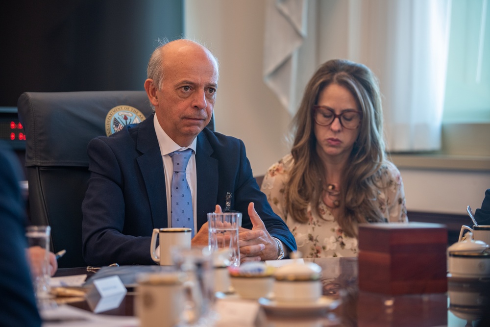 Under Secretary of the Army Office Call with Uruguayan Minister of Defense