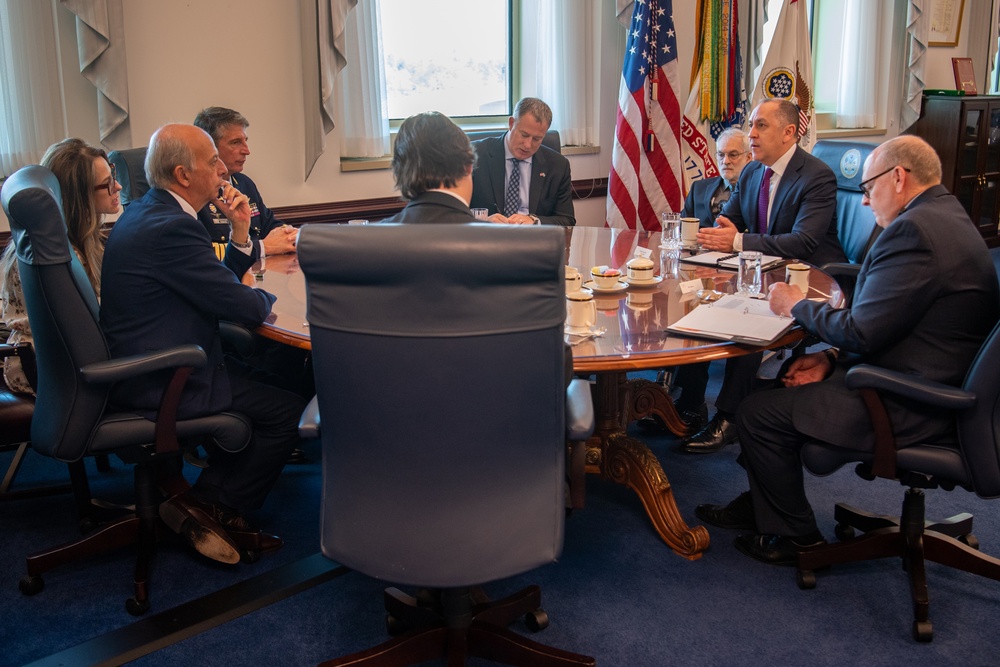 Under Secretary of the Army Office Call with Uruguayan Minister of Defense