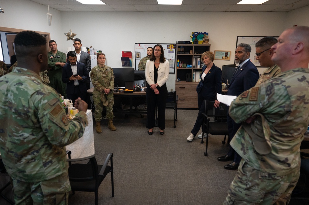 The PTDO USecAF visits Nellis