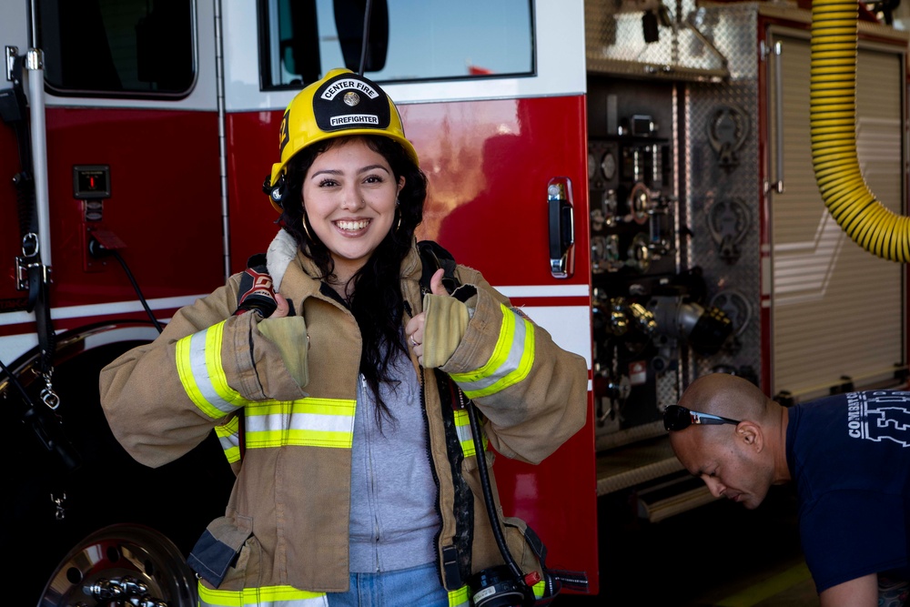 Students from Morongo Unified School District visit the Combat Center for job shadowing Event