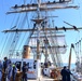 USCGC Eagle personnel test-out cutter’s rigging while underway in the Atlantic Ocean