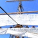 USCGC Eagle personnel test-out cutter’s rigging while underway in the Atlantic OceanUSCGC Eagle personnel test-out cutter’s rigging while underway in the Atlantic Ocean