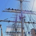 USCGC Eagle personnel test-out cutter’s rigging while underway in the Atlantic Ocean